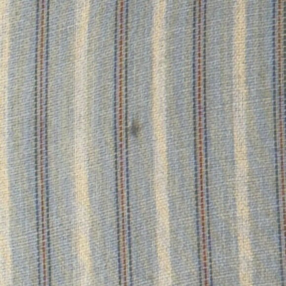 Vintage 80's Blue & White Striped Button Up Short Sleeve XL Shirt By Botany - Picture 7 of 11